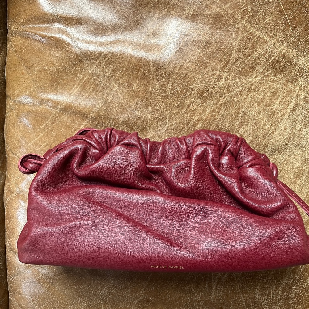 Elegant Burgundy Clutch Bag
